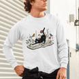 Cute Cat Flower Garden Book Kitty Reading Floral Men Women Girls Kids Unisex Long Sleeve T-Shirt Cute Cat Flower Garden Book Kitty Reading Floral Men Women Girls Kids Unisex Long Sleeve T-Shirt