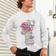 Cute Octopus Bookworm Fun Reading Tee For Book Lovers Unisex Long Sleeve T-Shirt