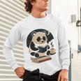 Cute Panda Reading Book Under Moon Bookworm Coffee Lover Unisex Long Sleeve T-Shirt Cute Panda Reading Book Under Moon Bookworm Coffee Lover Unisex Long Sleeve T-Shirt