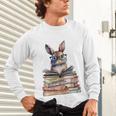 Cute Reading Bunny With Glasses Books Bookworm Reader Book Premium Tri-Blend Unisex Long Sleeve T-Shirt Cute Reading Bunny With Glasses Books Bookworm Reader Book Premium Tri-Blend Unisex Long Sleeve T-Shirt
