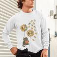 Cute Reading Cat With Kitten Dandelion Flowers Book Lover Unisex Long Sleeve T-Shirt Cute Reading Cat With Kitten Dandelion Flowers Book Lover Unisex Long Sleeve T-Shirt