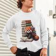 Cute Red Panda Reading Book Animal Bookworm Unisex Long Sleeve T-Shirt Cute Red Panda Reading Book Animal Bookworm Unisex Long Sleeve T-Shirt