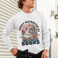 Easily Distracted By Books Read Goose Lover Bookworm Reading Unisex Long Sleeve T-Shirt Easily Distracted By Books Read Goose Lover Bookworm Reading Unisex Long Sleeve T-Shirt