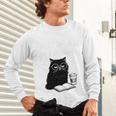 First Of All I’m A Delight Cute Cat Books Coffee Humor Unisex Long Sleeve T-Shirt First Of All I’m A Delight Cute Cat Books Coffee Humor Unisex Long Sleeve T-Shirt