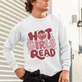Hot Girls Read Book Lover Feminist Reader Premium Tri-Blend Unisex Long Sleeve T-Shirt