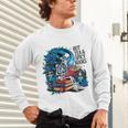 Hot Tea & Spicy Books Skeleton Reader Unisex Long Sleeve T-Shirt
