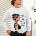 Just a Girl Who Has Tattoos And Love Books Tattooed Inked Unisex Long Sleeve T-Shirt