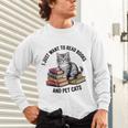 I Just Want To Read Books And Pet Cats Raglan Baseball Tee Unisex Long Sleeve T-Shirt I Just Want To Read Books And Pet Cats Raglan Baseball Tee Unisex Long Sleeve T-Shirt