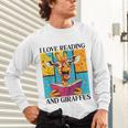 Love Reading And Giraffes Cute Giraffe Reading Book Lovers Unisex Long Sleeve T-Shirt Love Reading And Giraffes Cute Giraffe Reading Book Lovers Unisex Long Sleeve T-Shirt