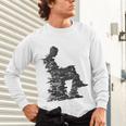 Men Pixel Art Geometric Book Human Drawing Graphic Men Unisex Long Sleeve T-Shirt