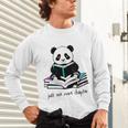 Panda Reading Chapter Books Unisex Long Sleeve T-Shirt
