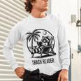 Raccoon Reading Books Summer Humor Trash Reader Unisex Long Sleeve T-Shirt Raccoon Reading Books Summer Humor Trash Reader Unisex Long Sleeve T-Shirt
