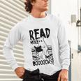 Read More Books Ghost Halloween Reading Teacher Literacy Unisex Long Sleeve T-Shirt Read More Books Ghost Halloween Reading Teacher Literacy Unisex Long Sleeve T-Shirt