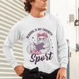 Reading Is My Favorite Sport Saying Cat And Book Lover Unisex Long Sleeve T-Shirt Reading Is My Favorite Sport Saying Cat And Book Lover Unisex Long Sleeve T-Shirt