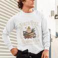 Retro North Pole Reading Club Hot Cocoa Book Lovers Xmas Unisex Long Sleeve T-Shirt