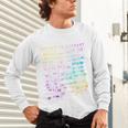 Return To Library Card Book Due Date Bookish Rainbow Reading Unisex Long Sleeve T-Shirt