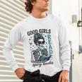 Romance Reader Good Girls Read Spicy Books Halloween Costume Unisex Long Sleeve T-Shirt Romance Reader Good Girls Read Spicy Books Halloween Costume Unisex Long Sleeve T-Shirt