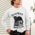Salem Witch Book Club Bookish Halloween Cat Women Unisex Long Sleeve T-Shirt Salem Witch Book Club Bookish Halloween Cat Women Unisex Long Sleeve T-Shirt