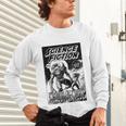 Science Fiction Writer At Work Vintage Book Cover Unisex Long Sleeve T-Shirt
