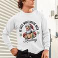 He Sees What You'Ve Been Reading Santa Xmas Book Lover Unisex Long Sleeve T-Shirt
