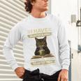 i Have Selective Hearing Cat Coffee Books Retro Unisex Long Sleeve T-Shirt