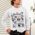 Skelanimals I Bite Vintage Retro Dead Pet Textbook Collage Unisex Long Sleeve T-Shirt