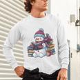 Snowman Reading Book Lovers Christmas Bookworm Librarian Unisex Long Sleeve T-Shirt Snowman Reading Book Lovers Christmas Bookworm Librarian Unisex Long Sleeve T-Shirt