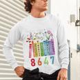 Subtle Floral Foxglove Daisy Tulip Book Lover Unisex Long Sleeve T-Shirt