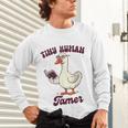 Teacher Silly Goose Reading Book Teaching Tiny Human Tamer Unisex Long Sleeve T-Shirt Teacher Silly Goose Reading Book Teaching Tiny Human Tamer Unisex Long Sleeve T-Shirt