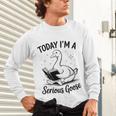 Today I'm A Serious Goose Animal Reading Book Lovers Unisex Long Sleeve T-Shirt Today I'm A Serious Goose Animal Reading Book Lovers Unisex Long Sleeve T-Shirt