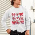 Valentine Teacher Coquette Bow Pencil Heart Book Girl Women Unisex Long Sleeve T-Shirt Valentine Teacher Coquette Bow Pencil Heart Book Girl Women Unisex Long Sleeve T-Shirt
