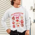 Valentines Reading Book Lover All Booked For Valentine's Day Unisex Long Sleeve T-Shirt Valentines Reading Book Lover All Booked For Valentine's Day Unisex Long Sleeve T-Shirt