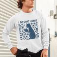 I Do What I Want Cat Reading Book Boho Flowers Vintage Unisex Long Sleeve T-Shirt I Do What I Want Cat Reading Book Boho Flowers Vintage Unisex Long Sleeve T-Shirt