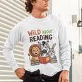 Wild About Reading Zoo Animals For Bookworm Book Reader Unisex Long Sleeve T-Shirt Wild About Reading Zoo Animals For Bookworm Book Reader Unisex Long Sleeve T-Shirt