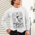 Writer Novelist Book Poetry Author Skeleton Tarot Card Unisex Long Sleeve T-Shirt Writer Novelist Book Poetry Author Skeleton Tarot Card Unisex Long Sleeve T-Shirt