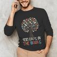 100 Days In The Books Tree Reading Teacher Student 100th Day Unisex Long Sleeve T-Shirt 100 Days In The Books Tree Reading Teacher Student 100th Day Unisex Long Sleeve T-Shirt