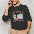 100 Days Of Coffee And Chaos Coquette Bow Book Apple Unisex Long Sleeve T-Shirt 100 Days Of Coffee And Chaos Coquette Bow Book Apple Unisex Long Sleeve T-Shirt