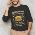 Abibliophobia Book Lover Reading Humor Graphic Unisex Long Sleeve T-Shirt Abibliophobia Book Lover Reading Humor Graphic Unisex Long Sleeve T-Shirt