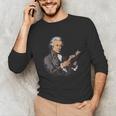 Alexander Hamilton Reading A Book Unisex Long Sleeve T-Shirt