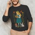 Alice In Wonderland Book Lover Lewis Carroll Rabbit Unisex Long Sleeve T-Shirt Alice In Wonderland Book Lover Lewis Carroll Rabbit Unisex Long Sleeve T-Shirt