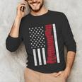 America Flag Read Book Reading Librarian Men Women Kids Unisex Long Sleeve T-Shirt
