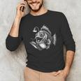 Anglerfish Reading Book Art Unisex Long Sleeve T-Shirt Anglerfish Reading Book Art Unisex Long Sleeve T-Shirt