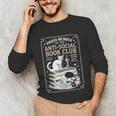 Anti-Social Book-Club Cat Graphic Unisex Long Sleeve T-Shirt Anti-Social Book-Club Cat Graphic Unisex Long Sleeve T-Shirt