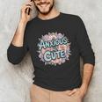 Anxious But Cute Introvert Floral Social Anxiety Unisex Long Sleeve T-Shirt Anxious But Cute Introvert Floral Social Anxiety Unisex Long Sleeve T-Shirt