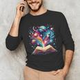 Astronomy Space Lover Books Bookworm Unisex Long Sleeve T-Shirt