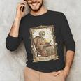 The Aunt Tarot Card Women Skeleton Aunty Book Lover Unisex Long Sleeve T-Shirt The Aunt Tarot Card Women Skeleton Aunty Book Lover Unisex Long Sleeve T-Shirt