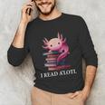 Axolotl Book Lover Librarian Reading Library Readers Unisex Long Sleeve T-Shirt Axolotl Book Lover Librarian Reading Library Readers Unisex Long Sleeve T-Shirt