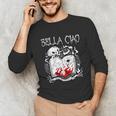 Bella Ciao Goodbye Beautiful Skull Book Of Dark Magic Occult Unisex Long Sleeve T-Shirt Bella Ciao Goodbye Beautiful Skull Book Of Dark Magic Occult Unisex Long Sleeve T-Shirt