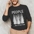 Bigfoot People Not a Big Fan Sasquatch Introvert Unisex Long Sleeve T-Shirt Bigfoot People Not a Big Fan Sasquatch Introvert Unisex Long Sleeve T-Shirt