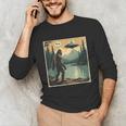 Bigfoot Sasquatch Alien Spaceship UFO Introvert Bruh Unisex Long Sleeve T-Shirt Bigfoot Sasquatch Alien Spaceship UFO Introvert Bruh Unisex Long Sleeve T-Shirt